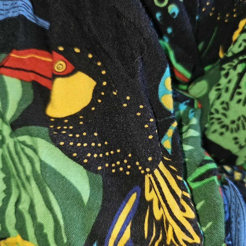 Island Planet Women's Colorful Tropical Print Leisure Palazzo Harem Pants Sz XS - Picture 5 of 7